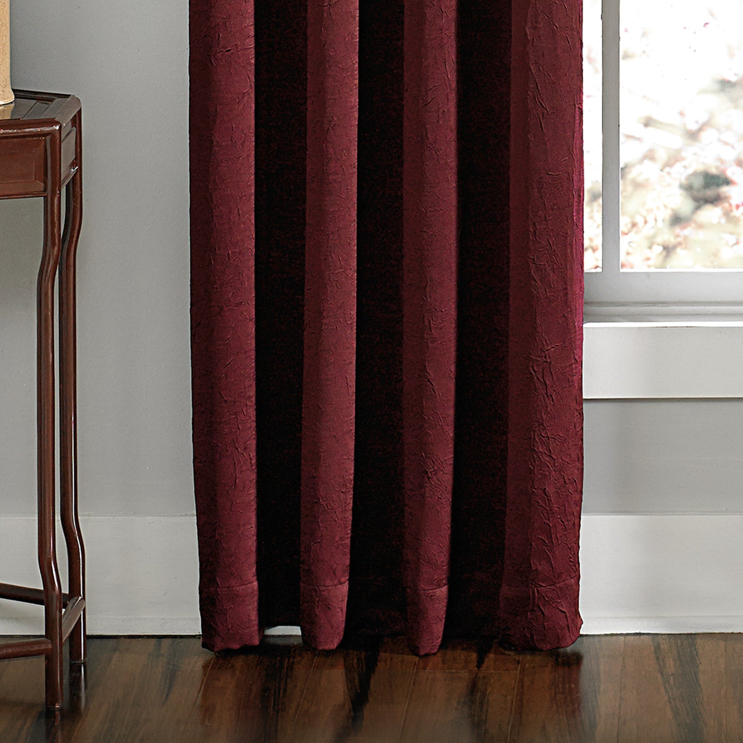 Curtainworks Lenox Window Curtain Panel Wine