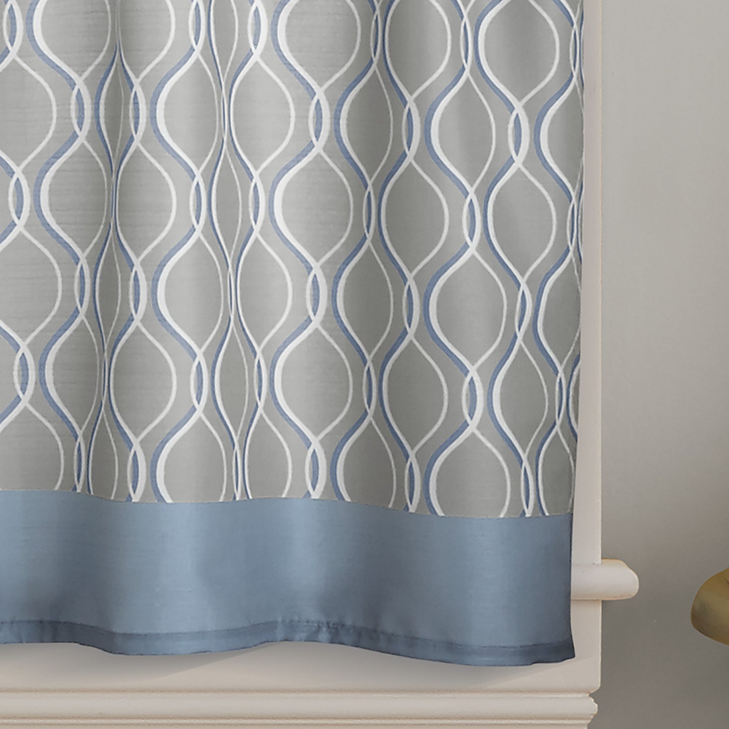 Curtainworks Morocco Tier & Valance Separates Silver