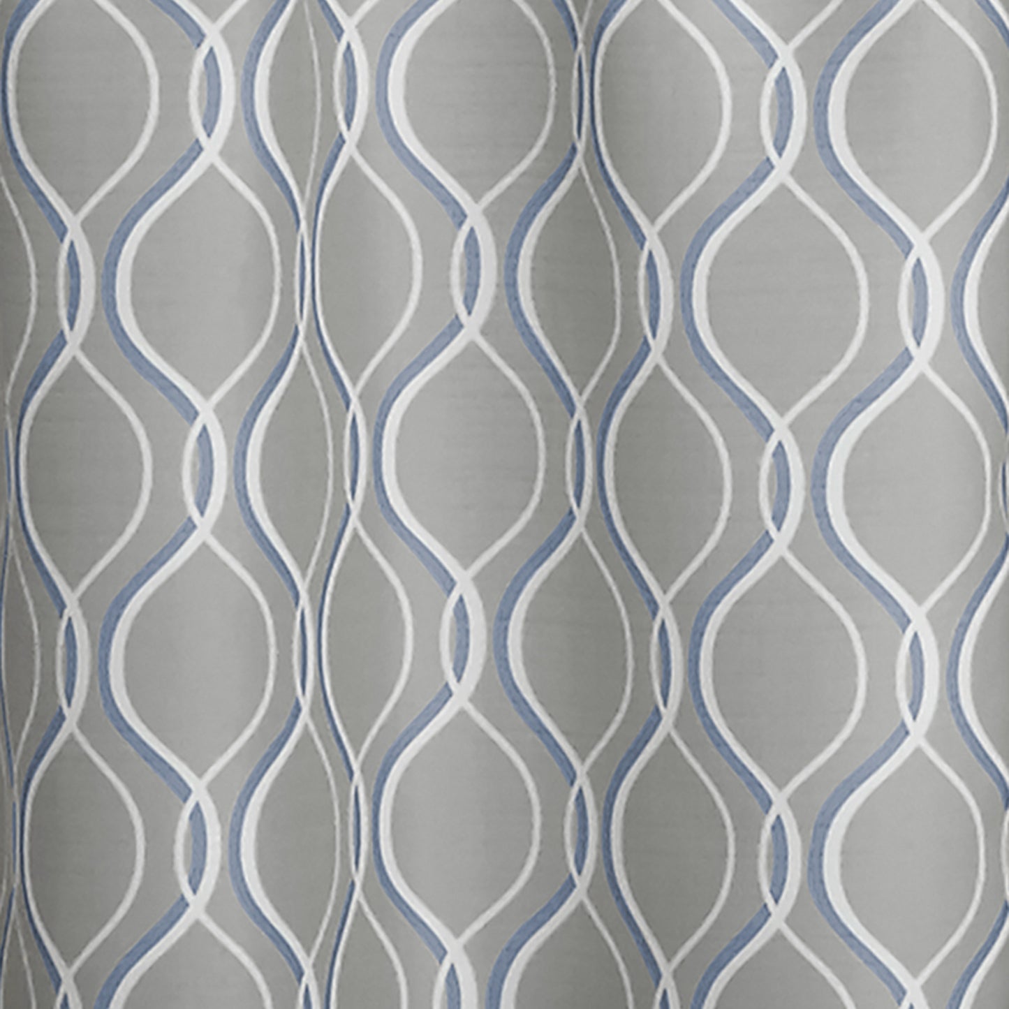 Curtainworks Morocco Tier & Valance Separates Silver