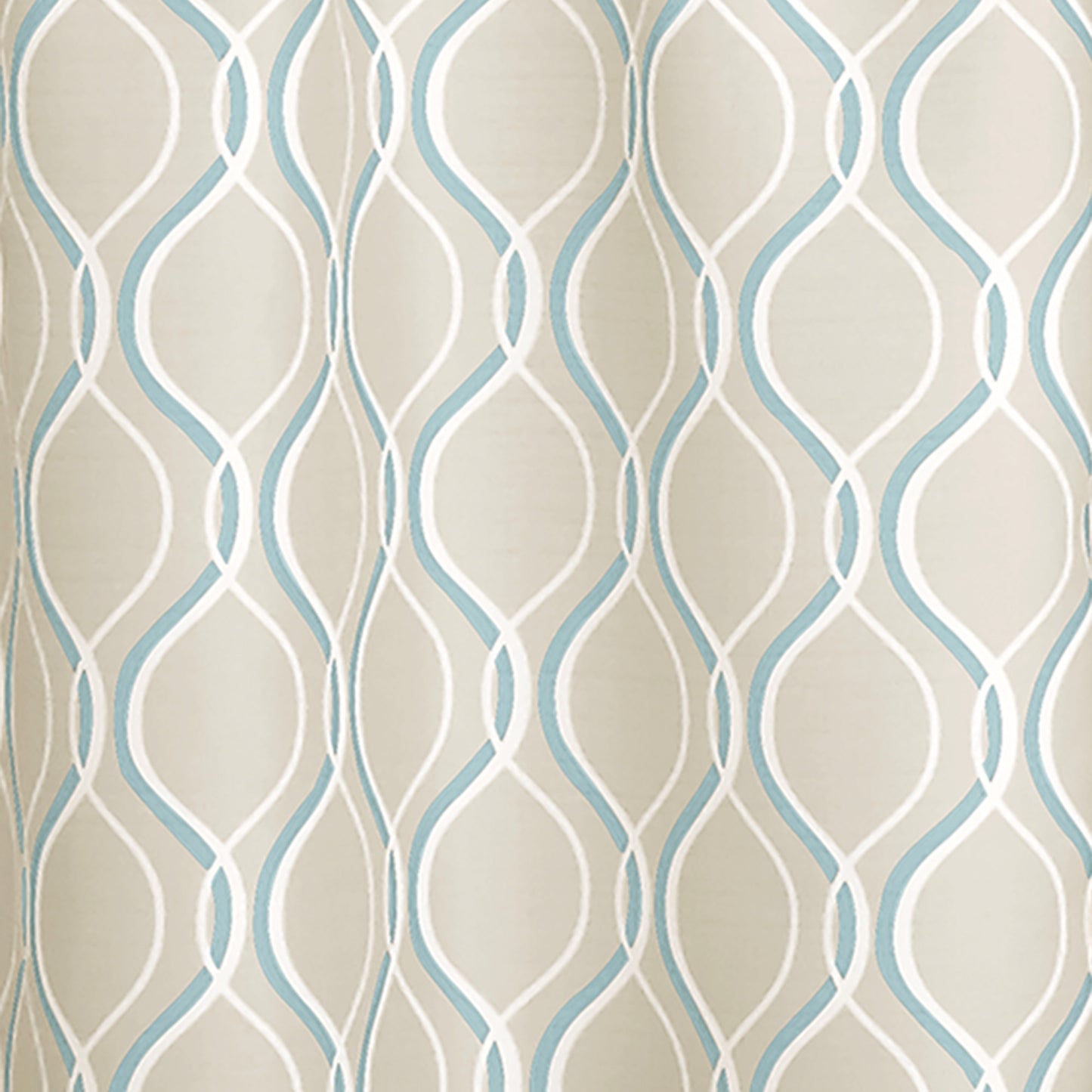 Curtainworks Morocco Tier & Valance Separates Aqua
