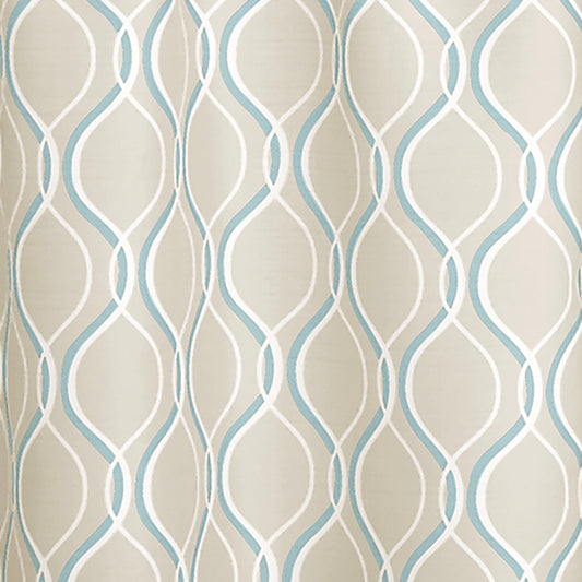 Curtainworks Morocco Tier & Valance Separates Aqua