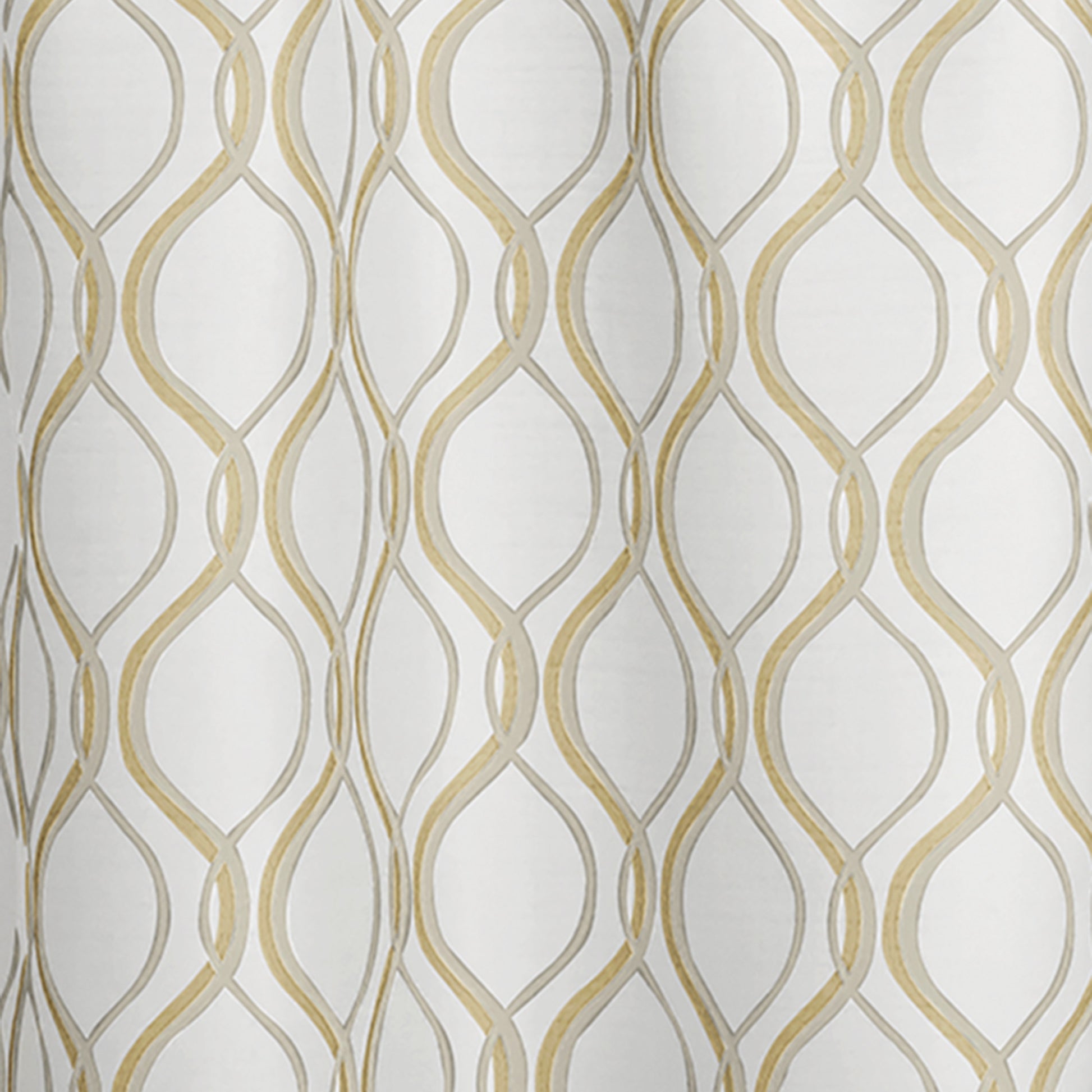 Curtainworks Morocco Tier & Valance Separates Oyster