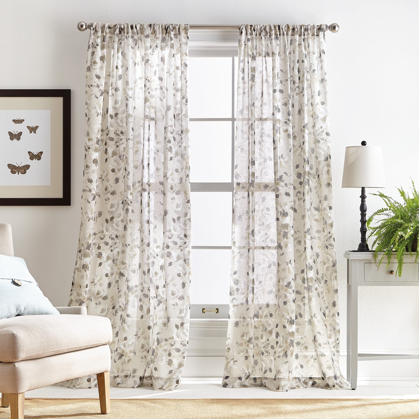 Martha Stewart Annabelle Curtain Panel Linen