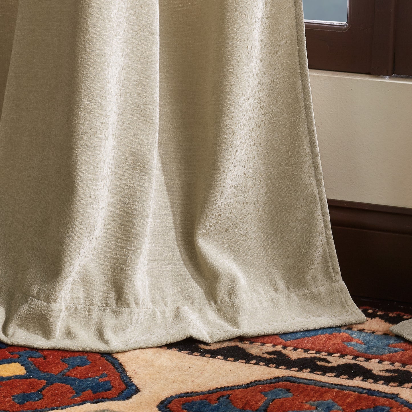 Martha Stewart Naples Chenille Curtain Panel Natural