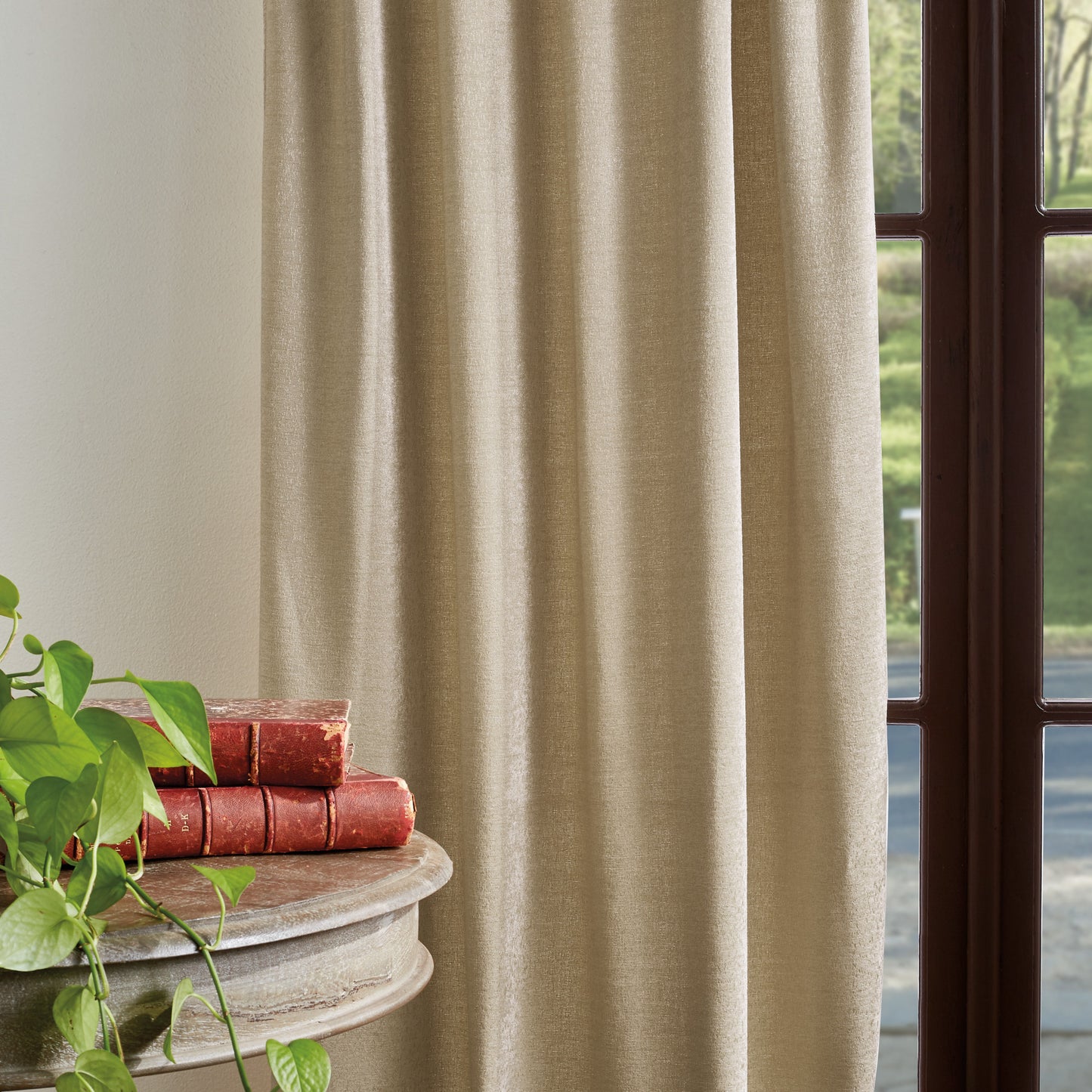 Martha Stewart Naples Chenille Curtain Panel Natural