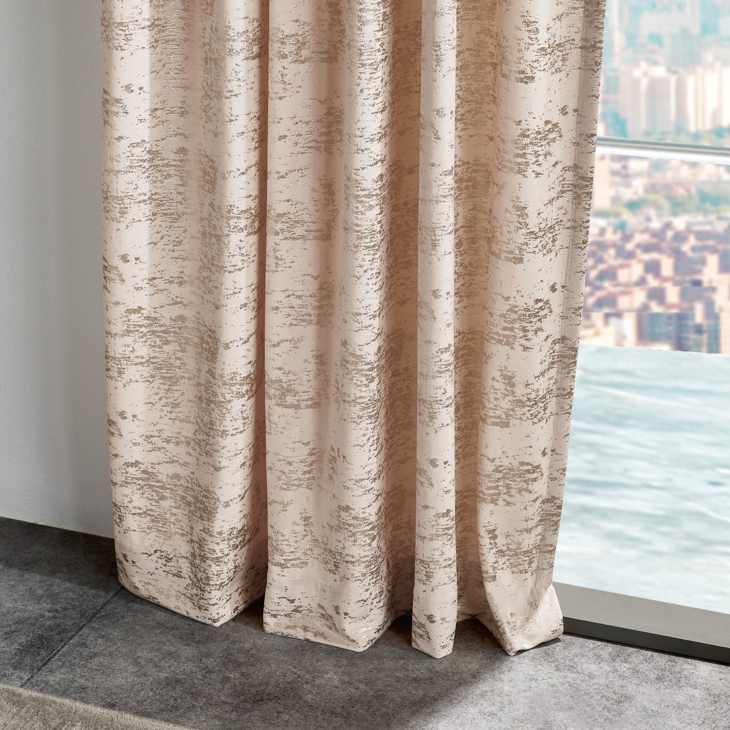Martha Stewart Monroe Curtain Panel Blush
