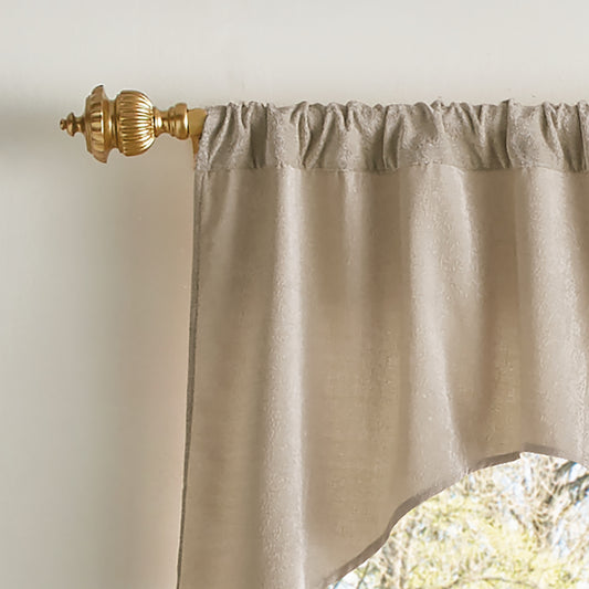 Martha Stewart Naples Chenille Valance Natural