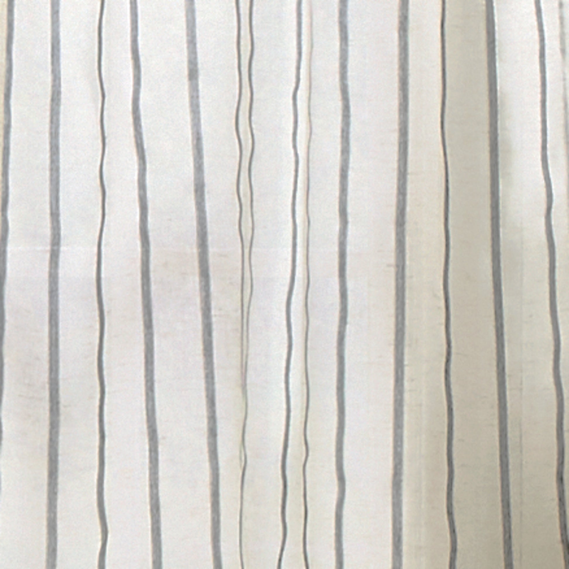 Martha Stewart Laguna Stripe Valance & Tiers Grey