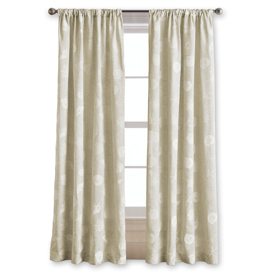 Destinations Seashells Curtain Panel Pairs