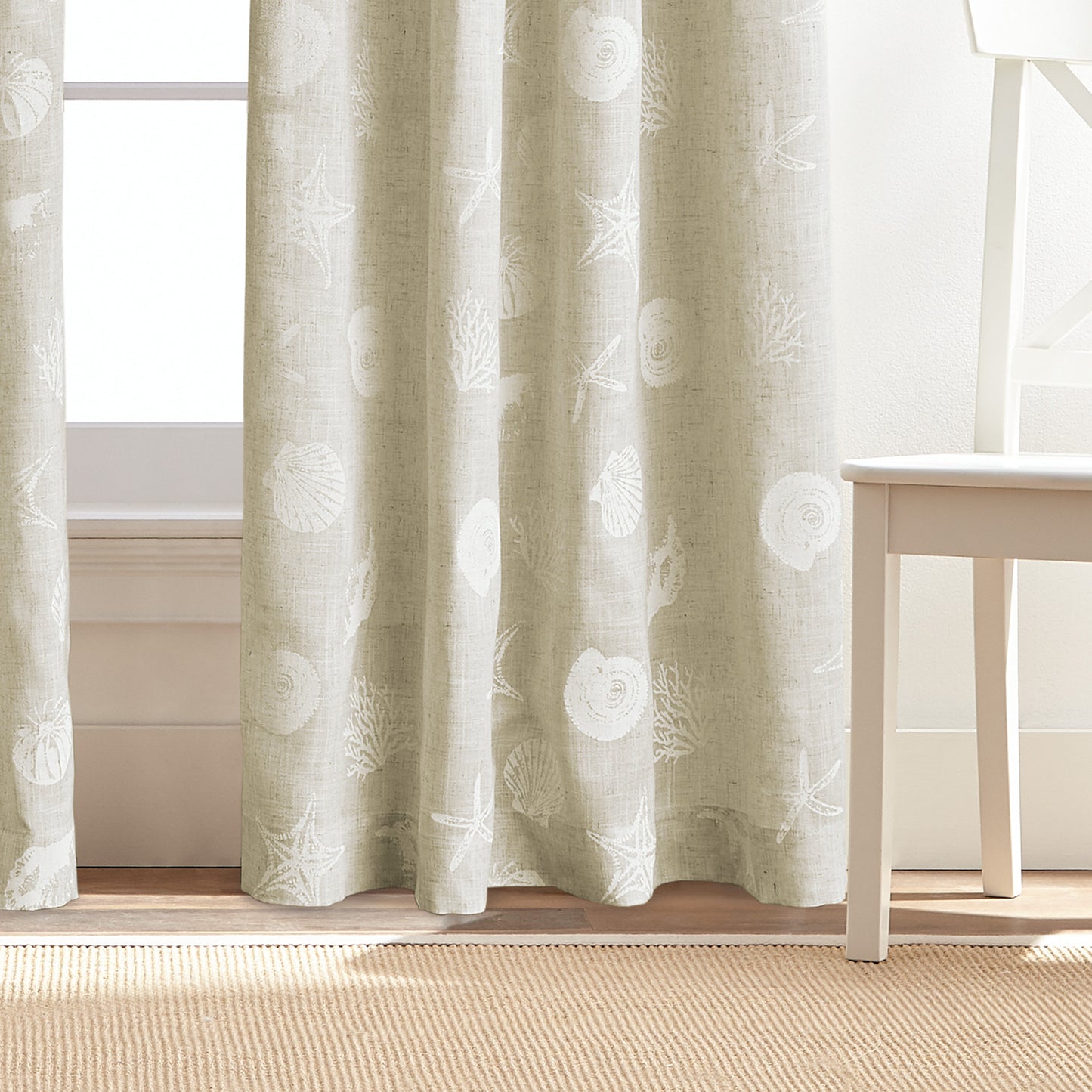 Destinations Seashells Curtain Panel Pairs