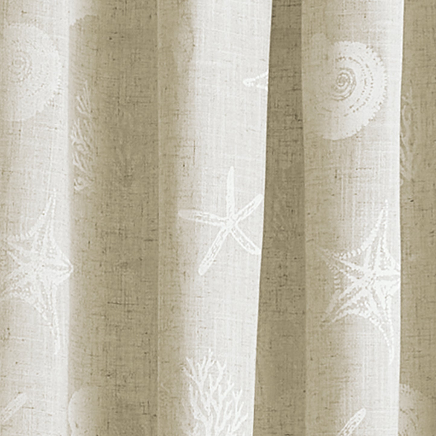 Destinations Seashells Curtain Panel Pairs