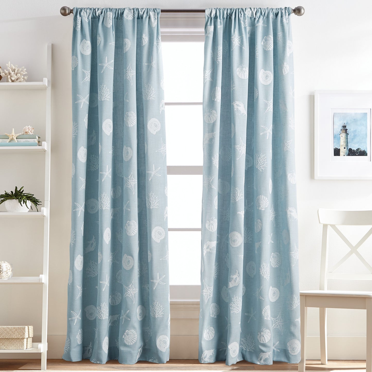 Destinations Seashells Curtain Panel Pairs