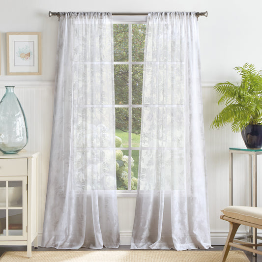 Martha Stewart Aster Acanthus Curtain Panel Pair
