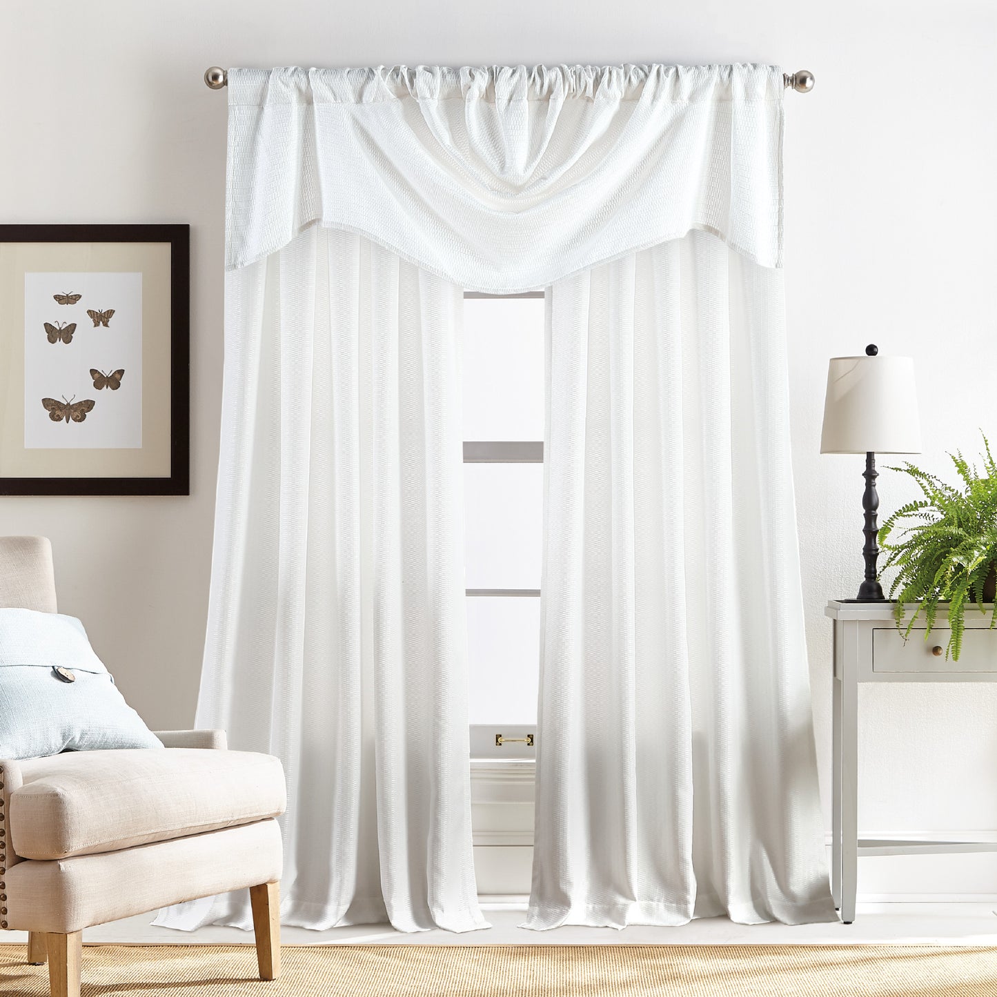 Martha Stewart Chenille Stitch Trumpet Valance