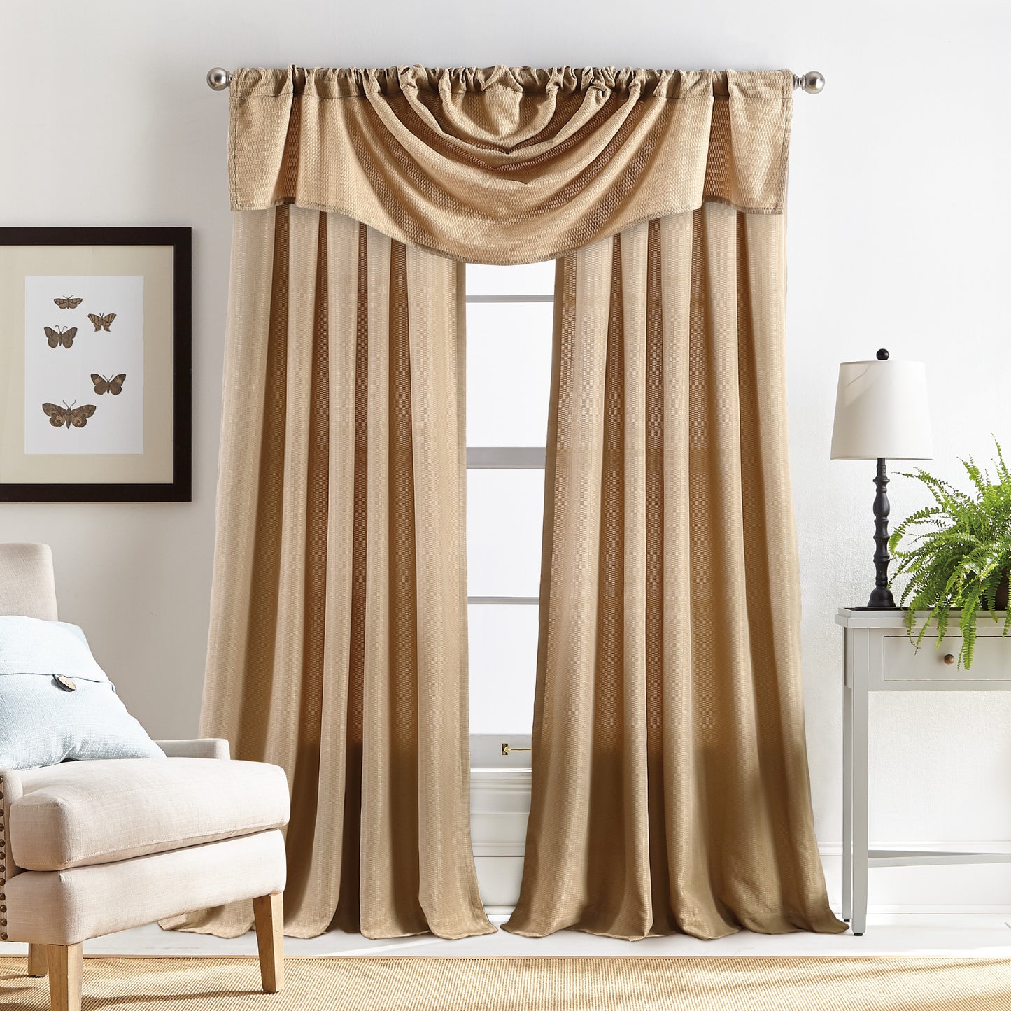 Martha Stewart Chenille Stitch Trumpet Valance
