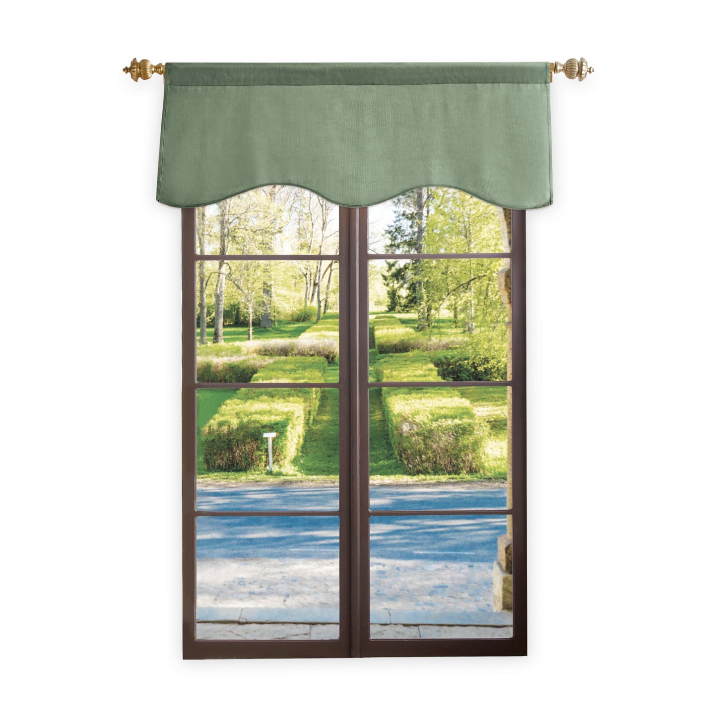 Martha Stewart Lucca Velvet Valance