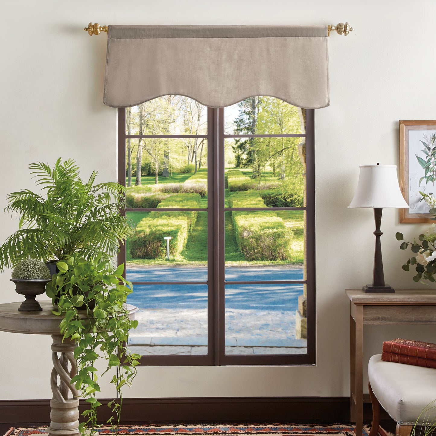 Martha Stewart Lucca Velvet Valance