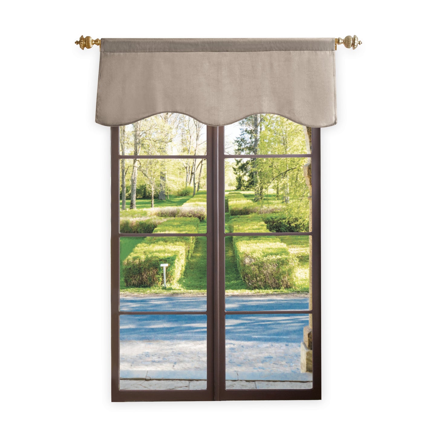Martha Stewart Lucca Velvet Valance
