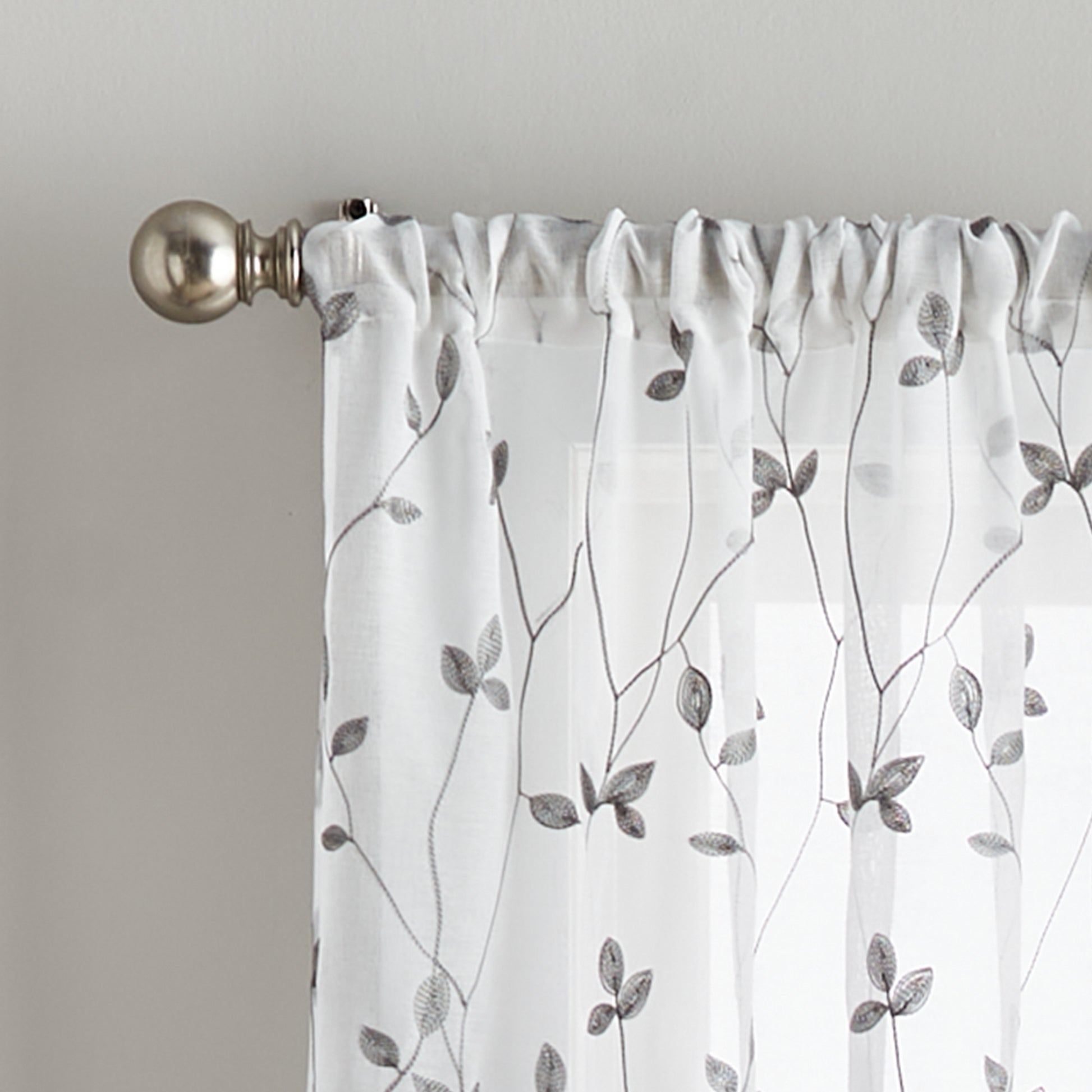 Curtainworks Botanical Embroidery Curtain Panel Pair