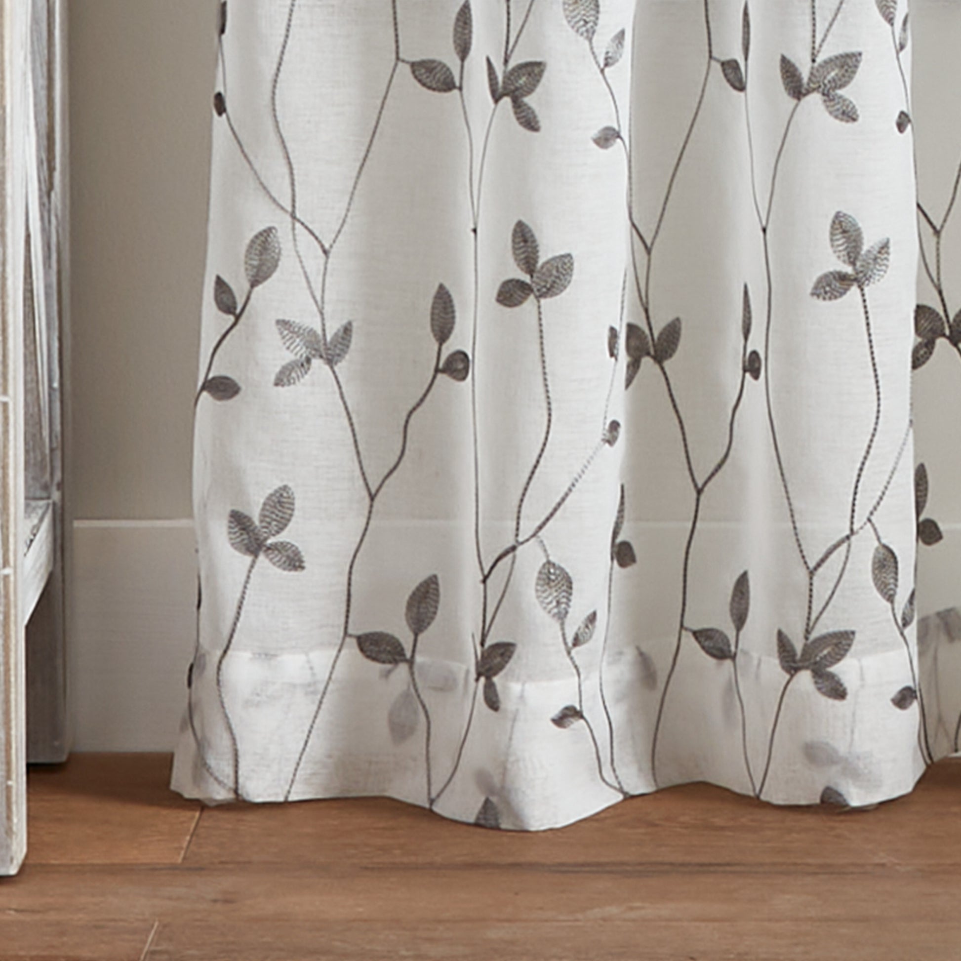 Curtainworks Botanical Embroidery Curtain Panel Pair