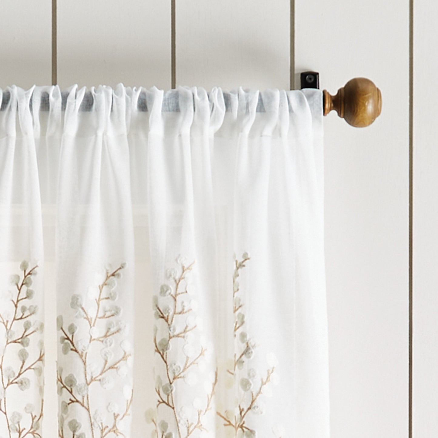 Martha Stewart Georgia Embroidery Curtain Panel