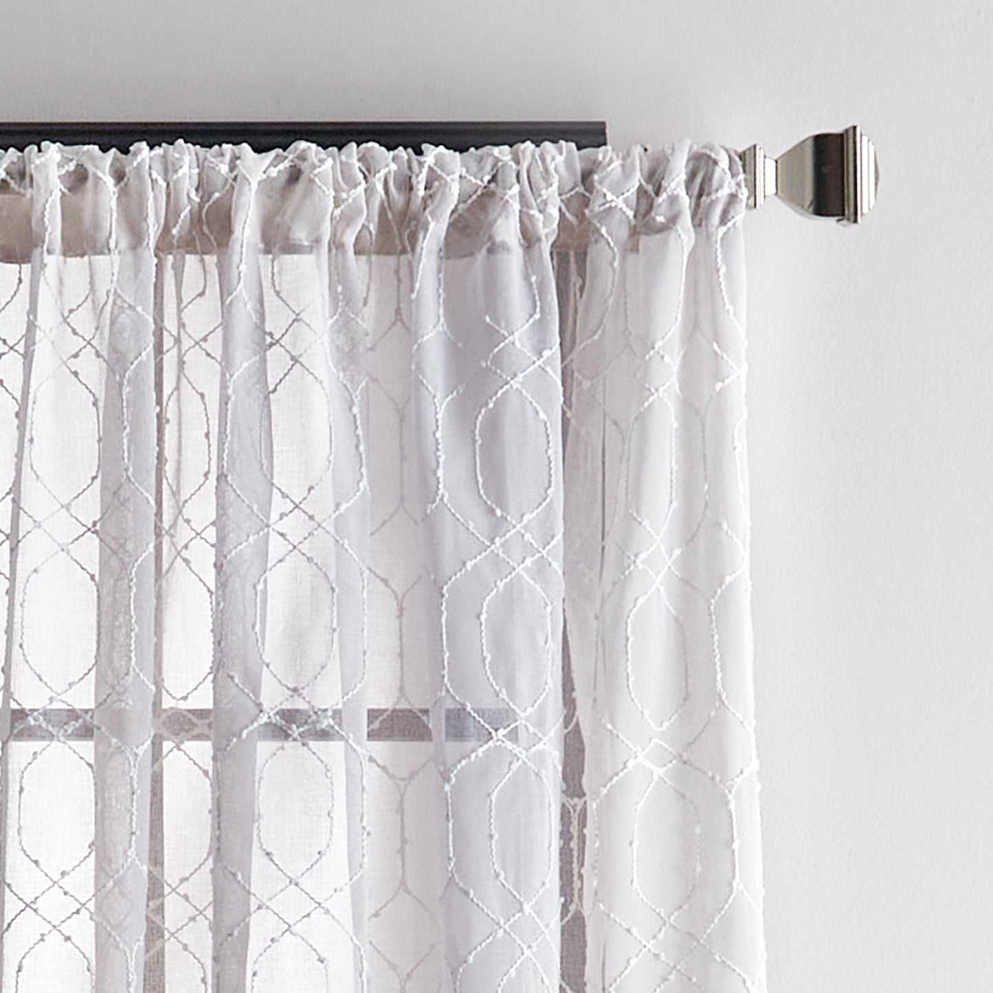 Martha Stewart Hourglass Embroidery Curtain Panel