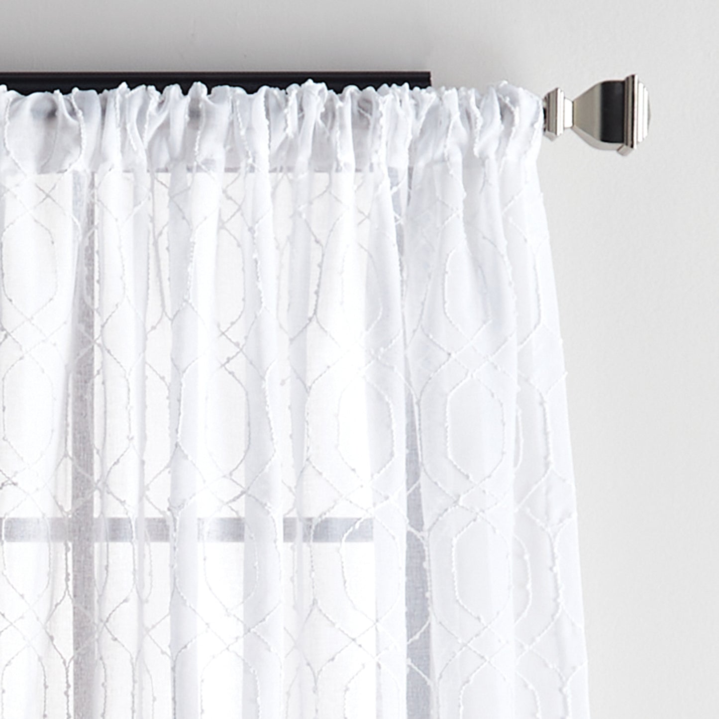 Martha Stewart Hourglass Embroidery Curtain Panel