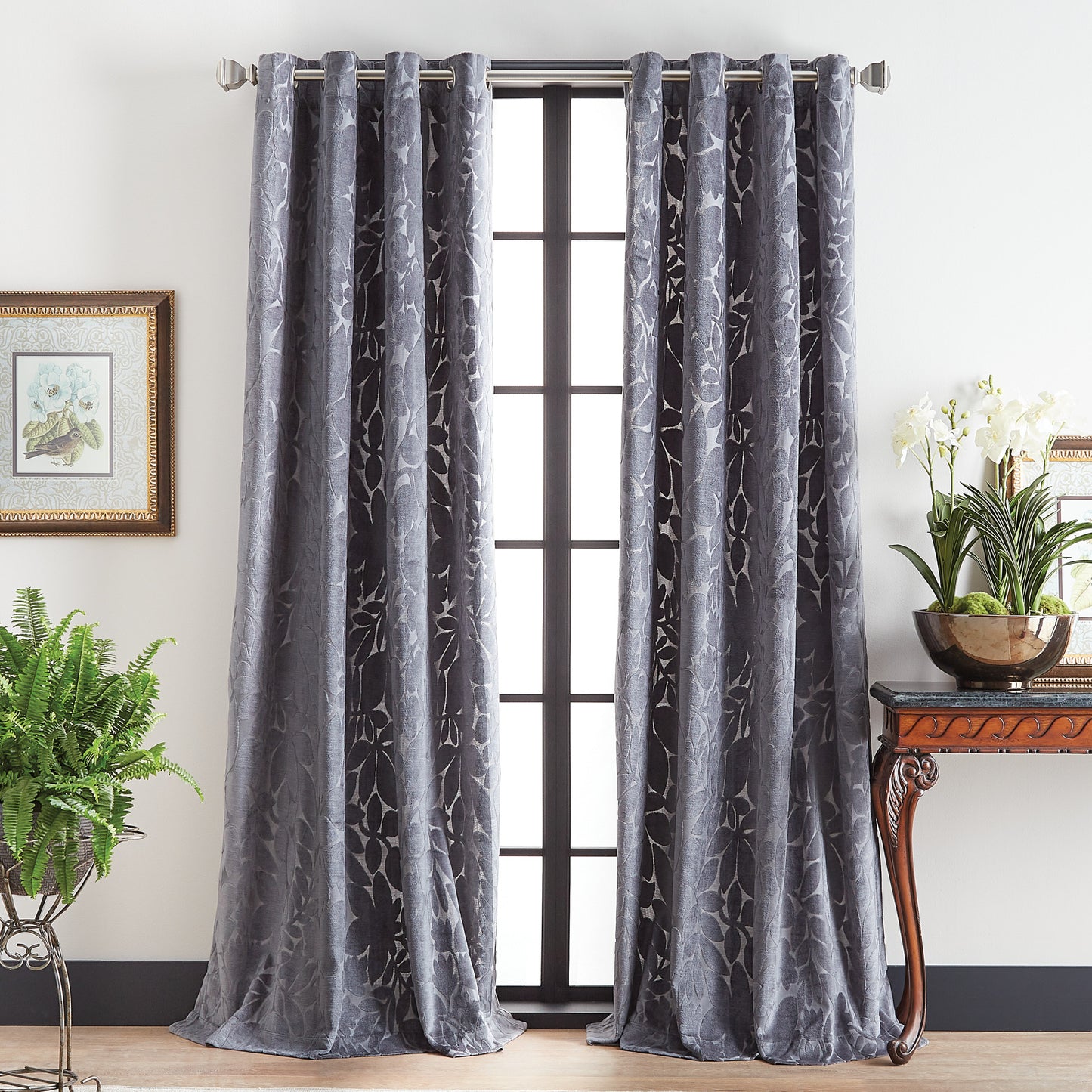 Martha Stewart Sherwood Velvet Curtain Panel