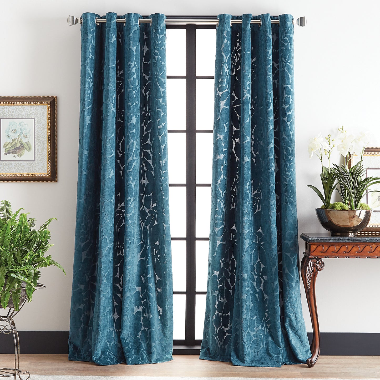 Martha Stewart Sherwood Velvet Curtain Panel