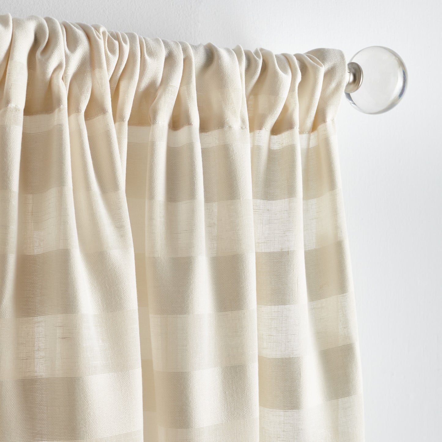 Martha Stewart Sandy Sheer Curtain Panel