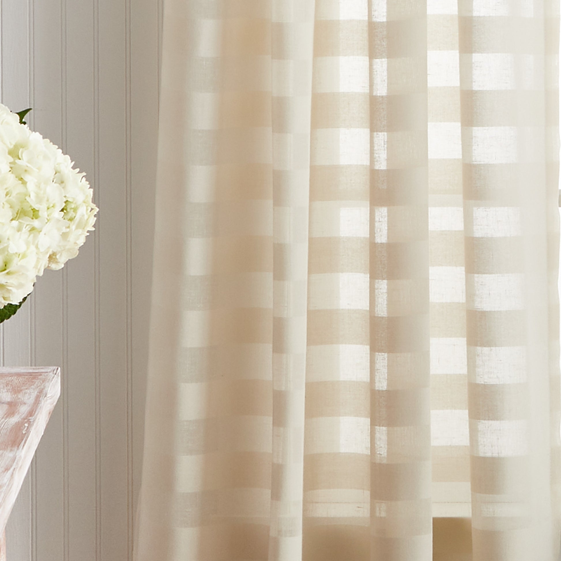 Martha Stewart Sandy Sheer Curtain Panel