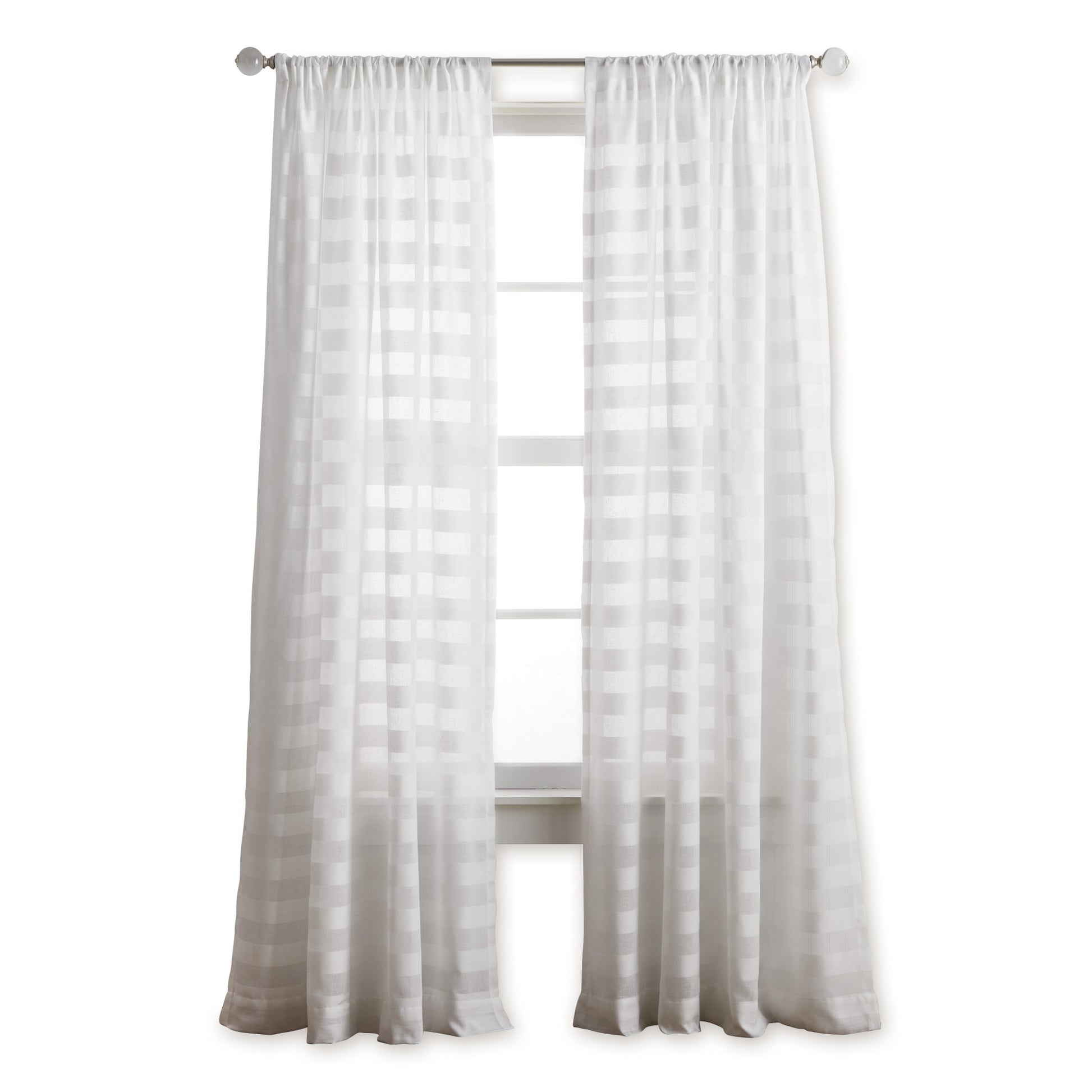 Martha Stewart Sandy Sheer Curtain Panel