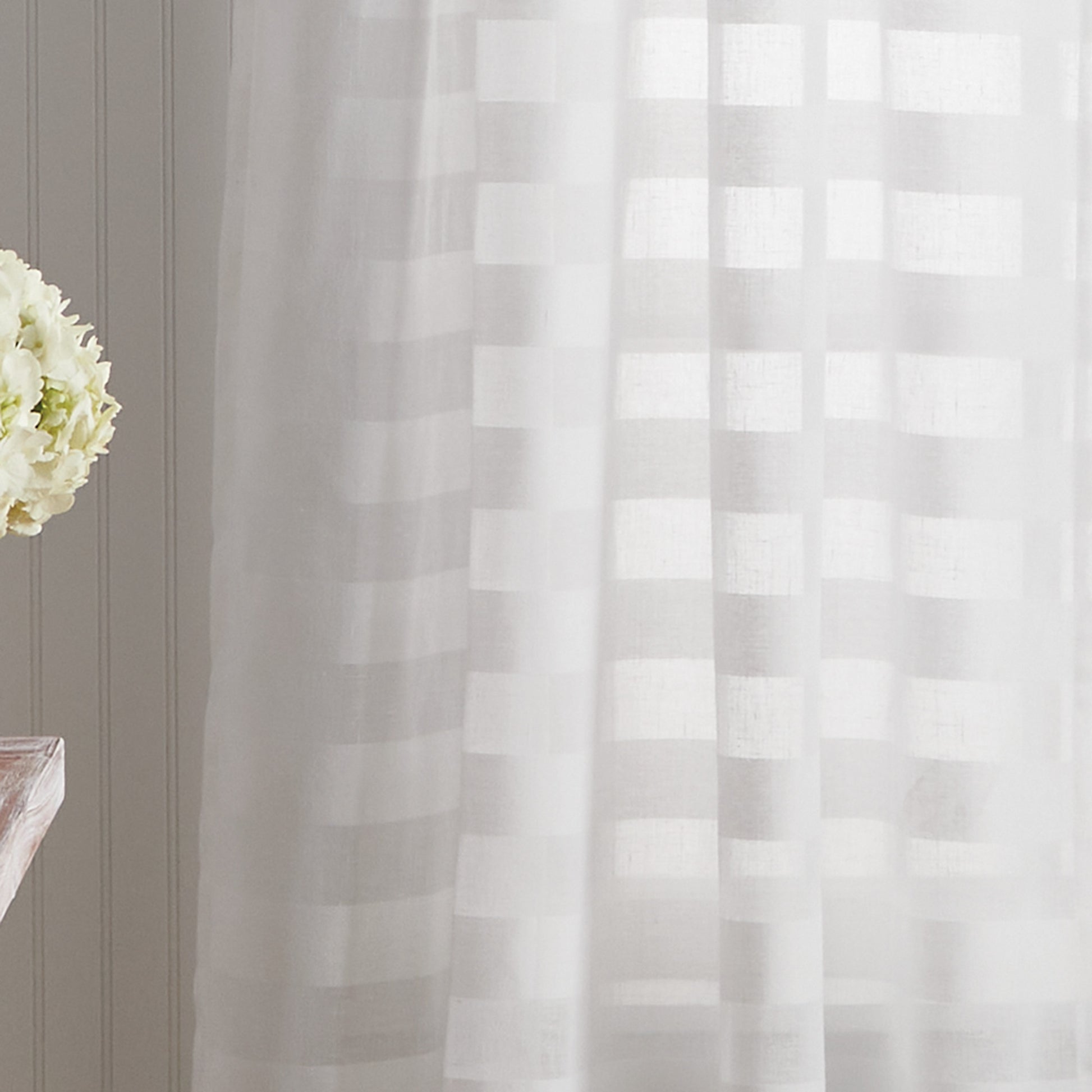 Martha Stewart Sandy Sheer Curtain Panel
