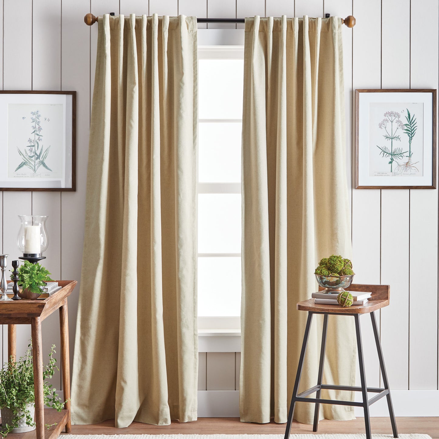 Martha Stewart Lido Linen Curtain Panel
