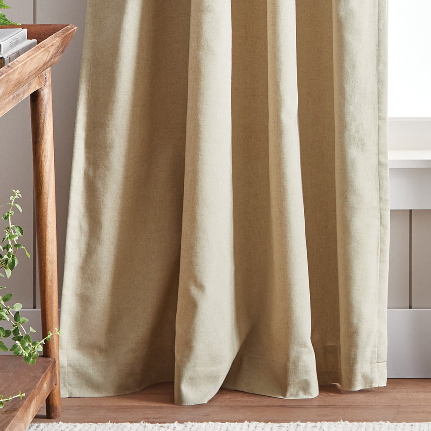 Martha Stewart Lido Linen Curtain Panel