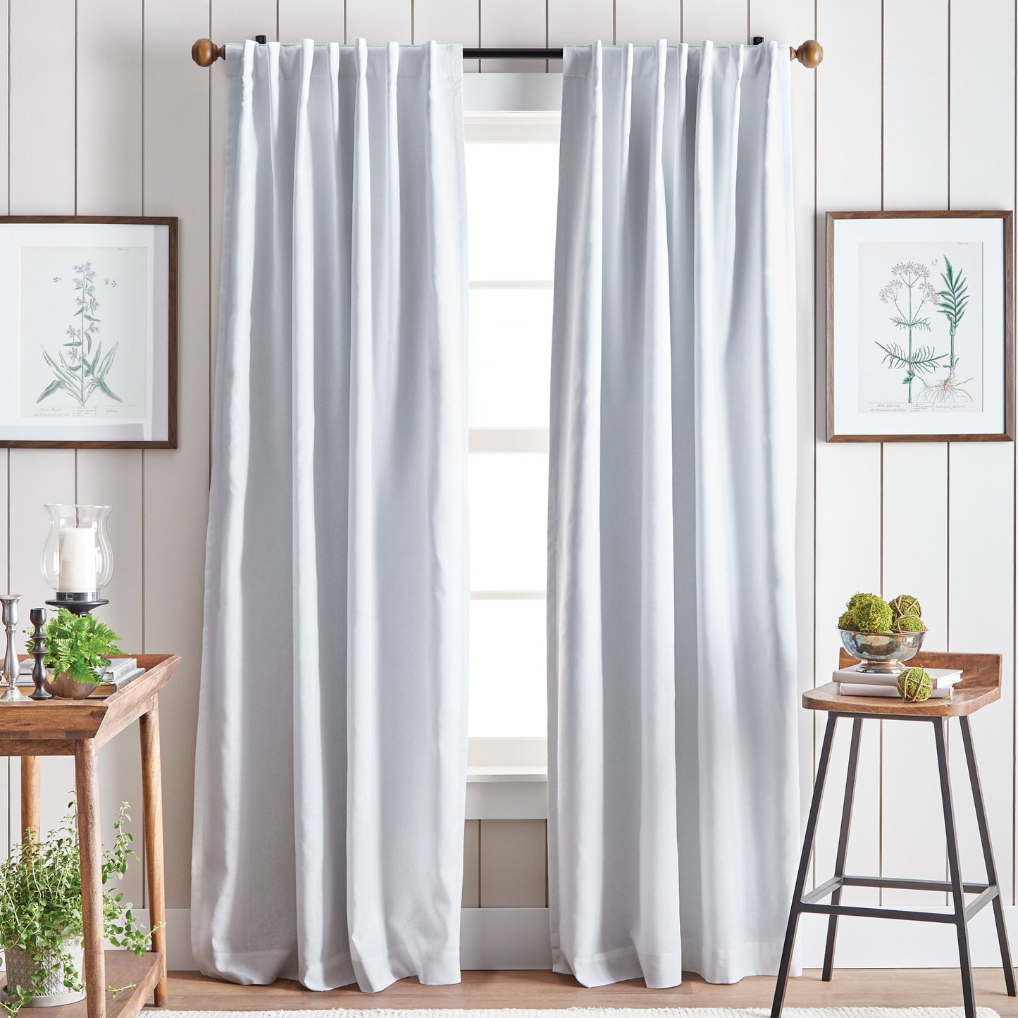 Martha Stewart Lido Linen Curtain Panel