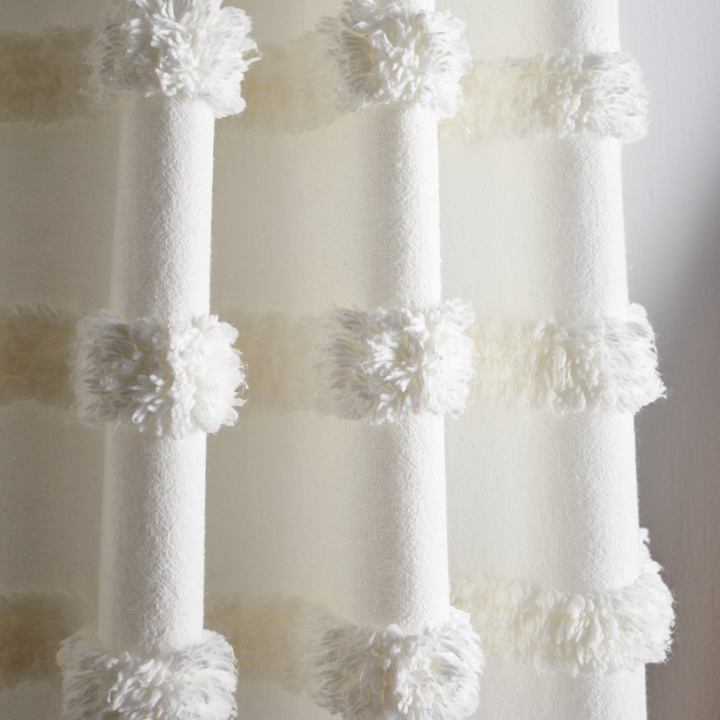 Martha Stewart Water's Edge Tufted Curtain Panels