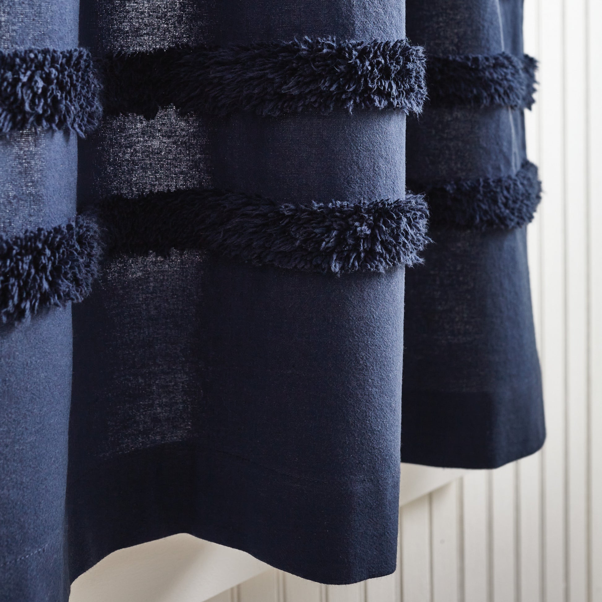 Martha Stewart Water's Edge Tufted Curtain Panels