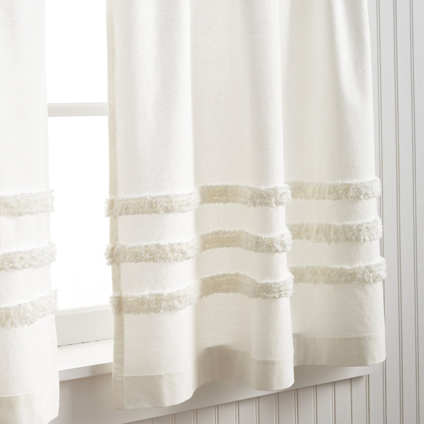Martha Stewart Water's Edge Tufted Curtain Panels