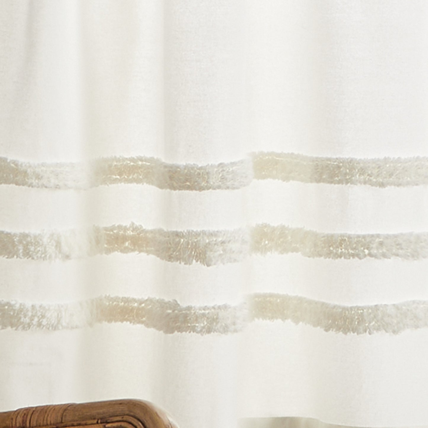 Martha Stewart Water's Edge Tufted Curtain Panels