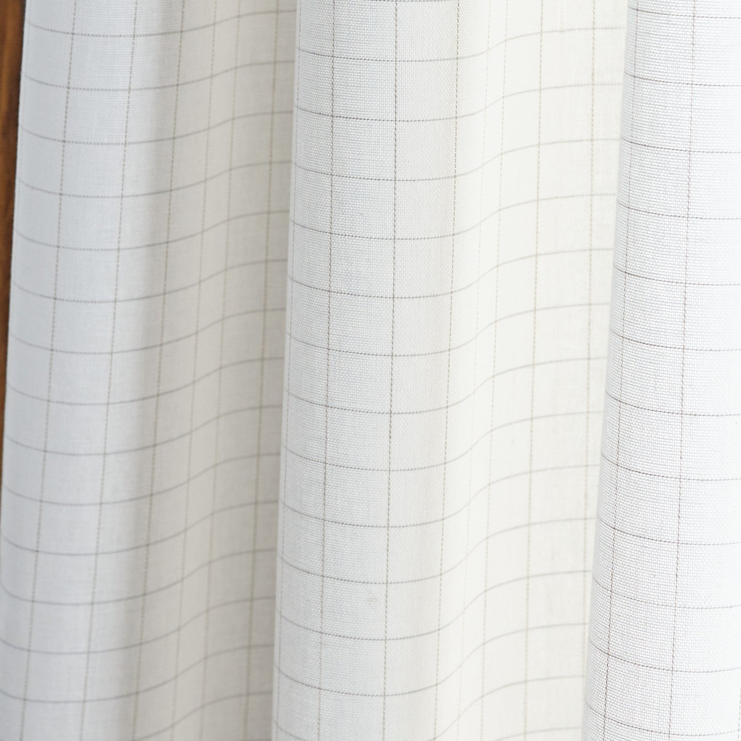 Martha Stewart Plaid Tie Top Curtain Panel