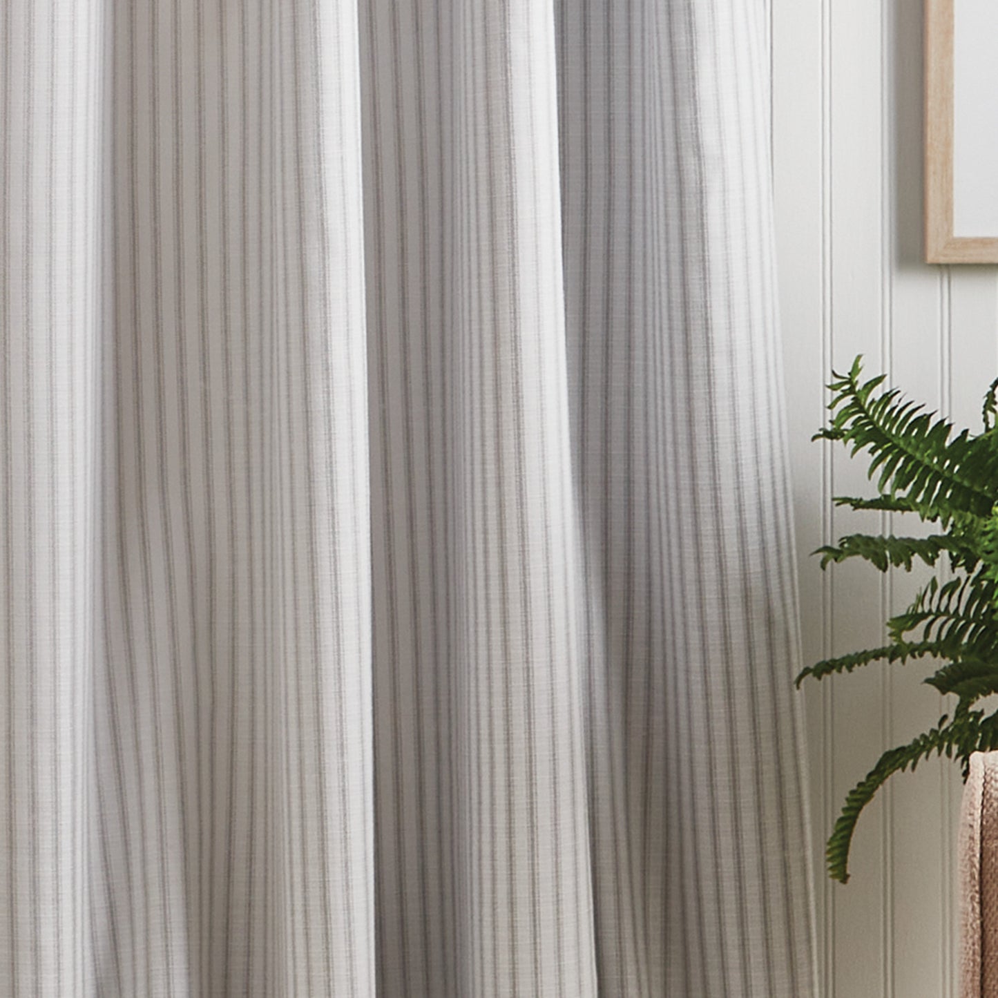 Martha Stewart Ticking Stripe Curtain Panel