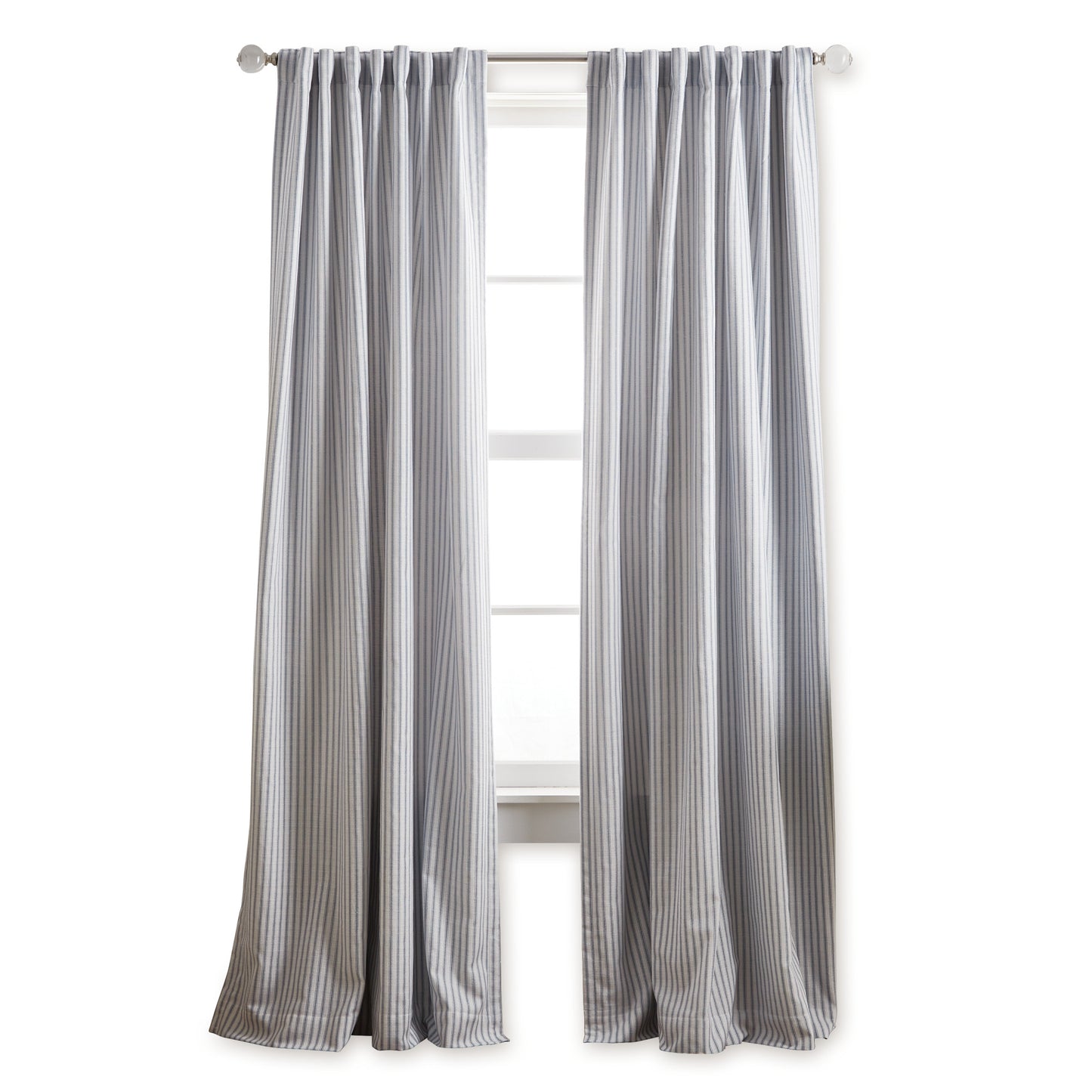 Martha Stewart Ticking Stripe Curtain Panel
