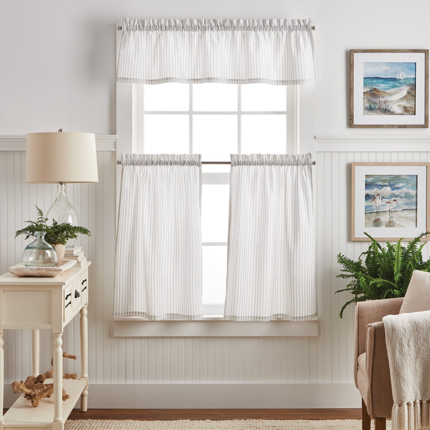 Martha Stewart Ticking Stripe Curtain Panel