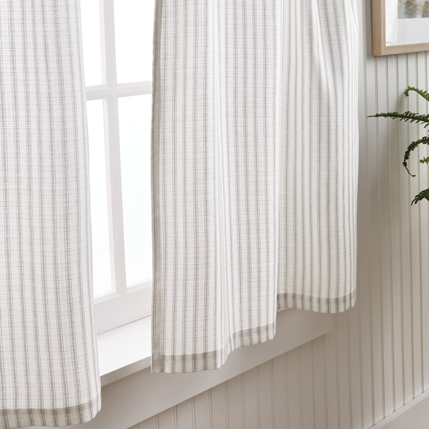 Martha Stewart Ticking Stripe Curtain Panel