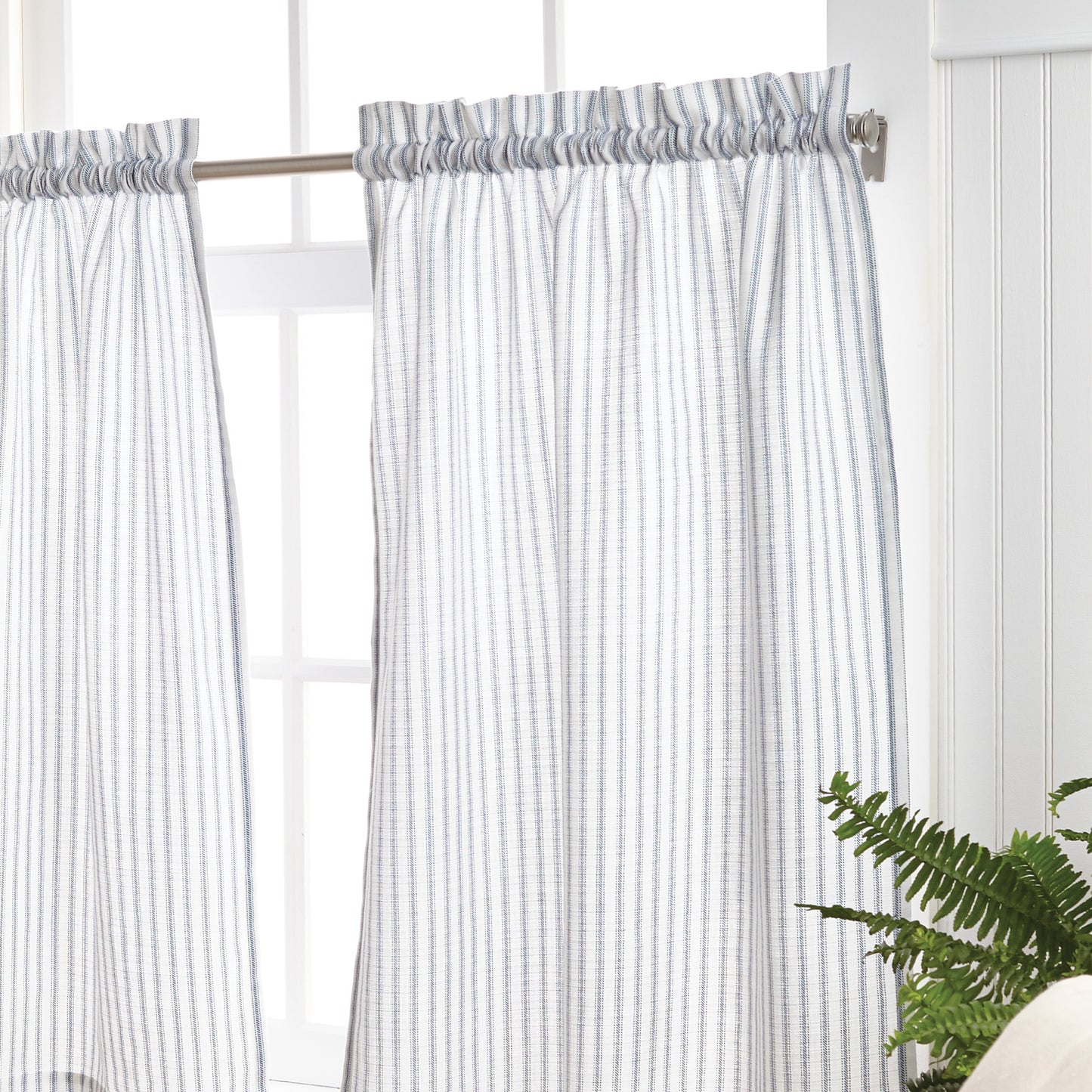 Martha Stewart Ticking Stripe Curtain Panel