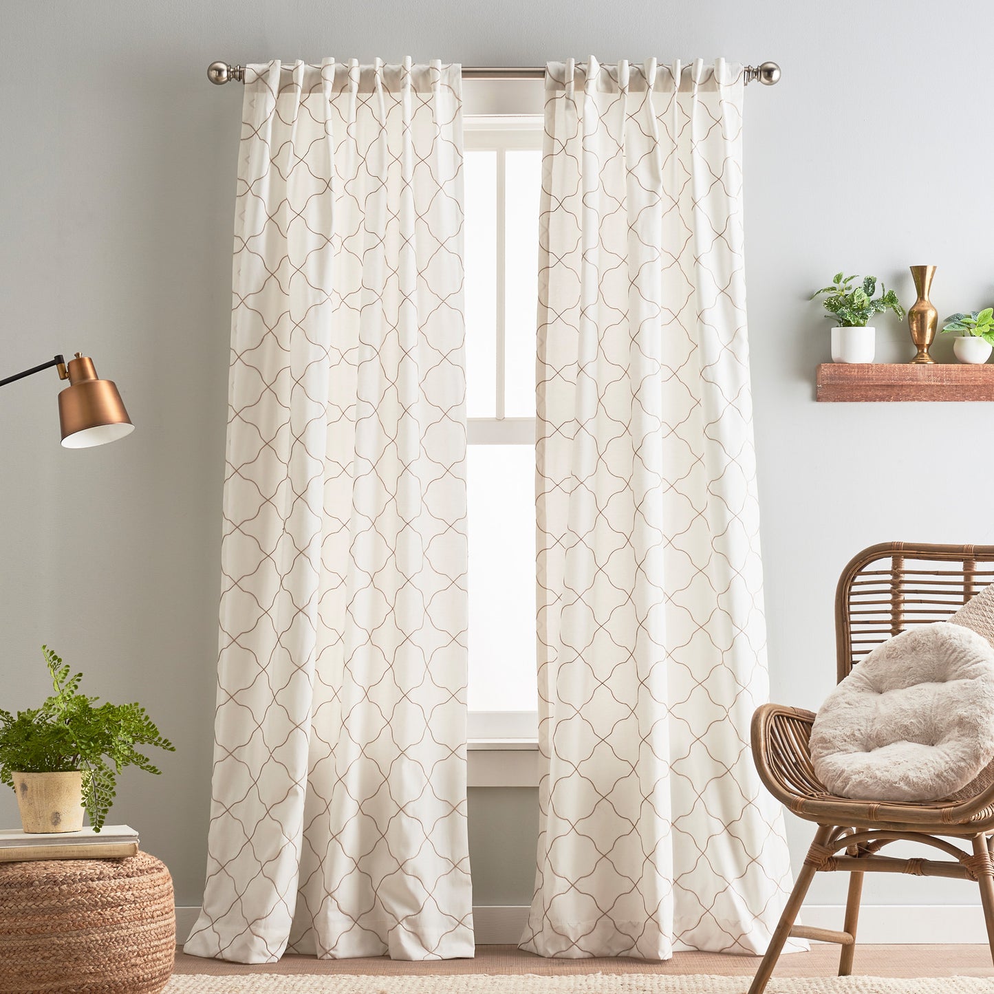 Peri Home Mallorca Embroidery Curtain Panel