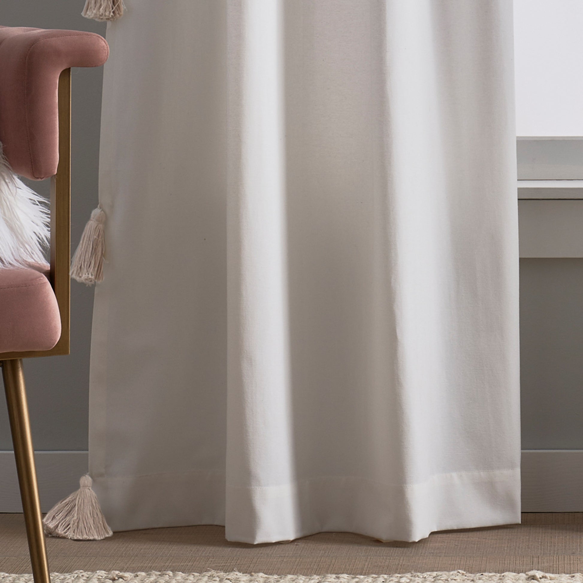 Peri Home Chunky Tassel Curtain Panel