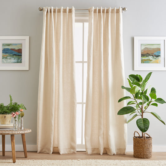 Peri Home 100% Linen Curtain Panel
