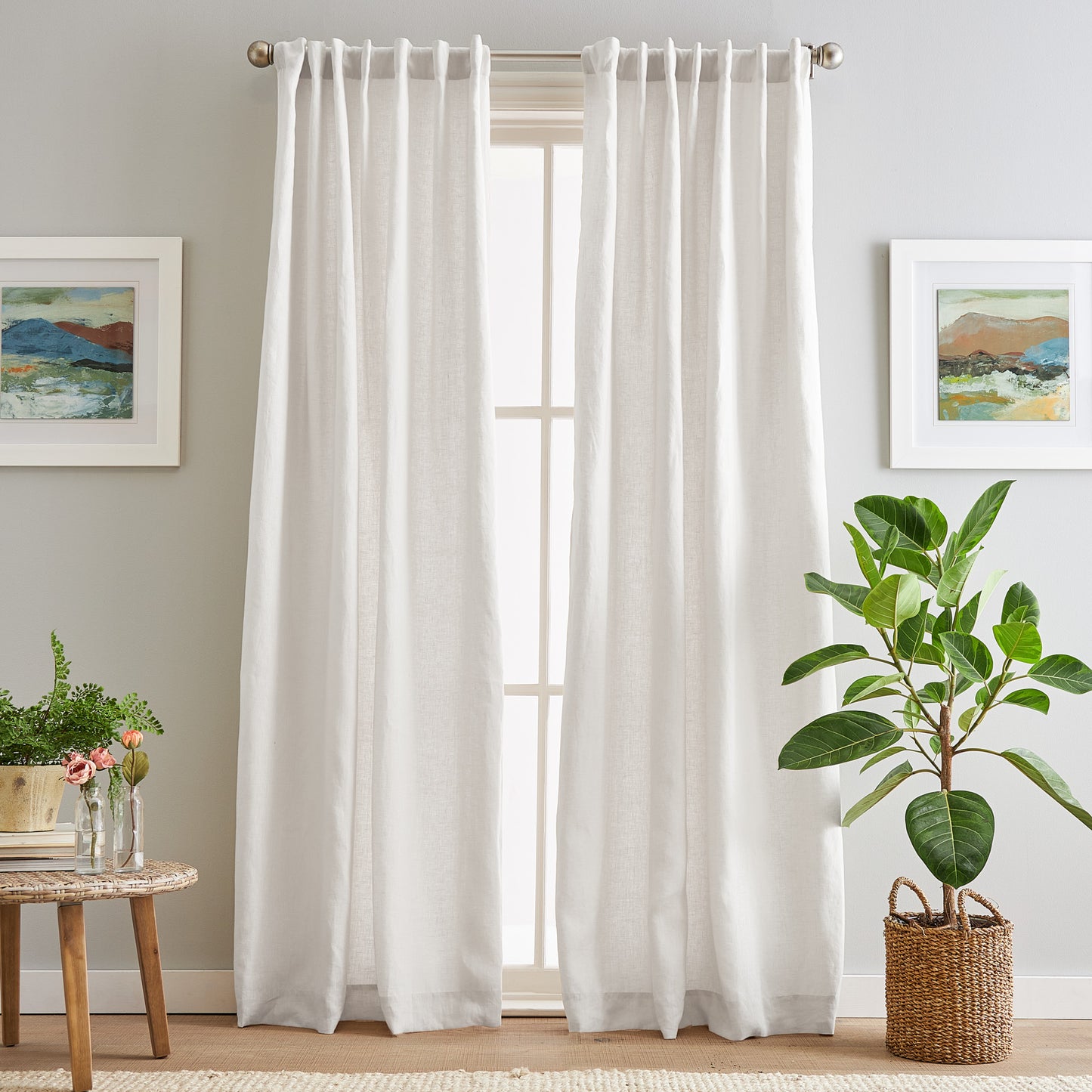 Peri Home 100% Linen Curtain Panel